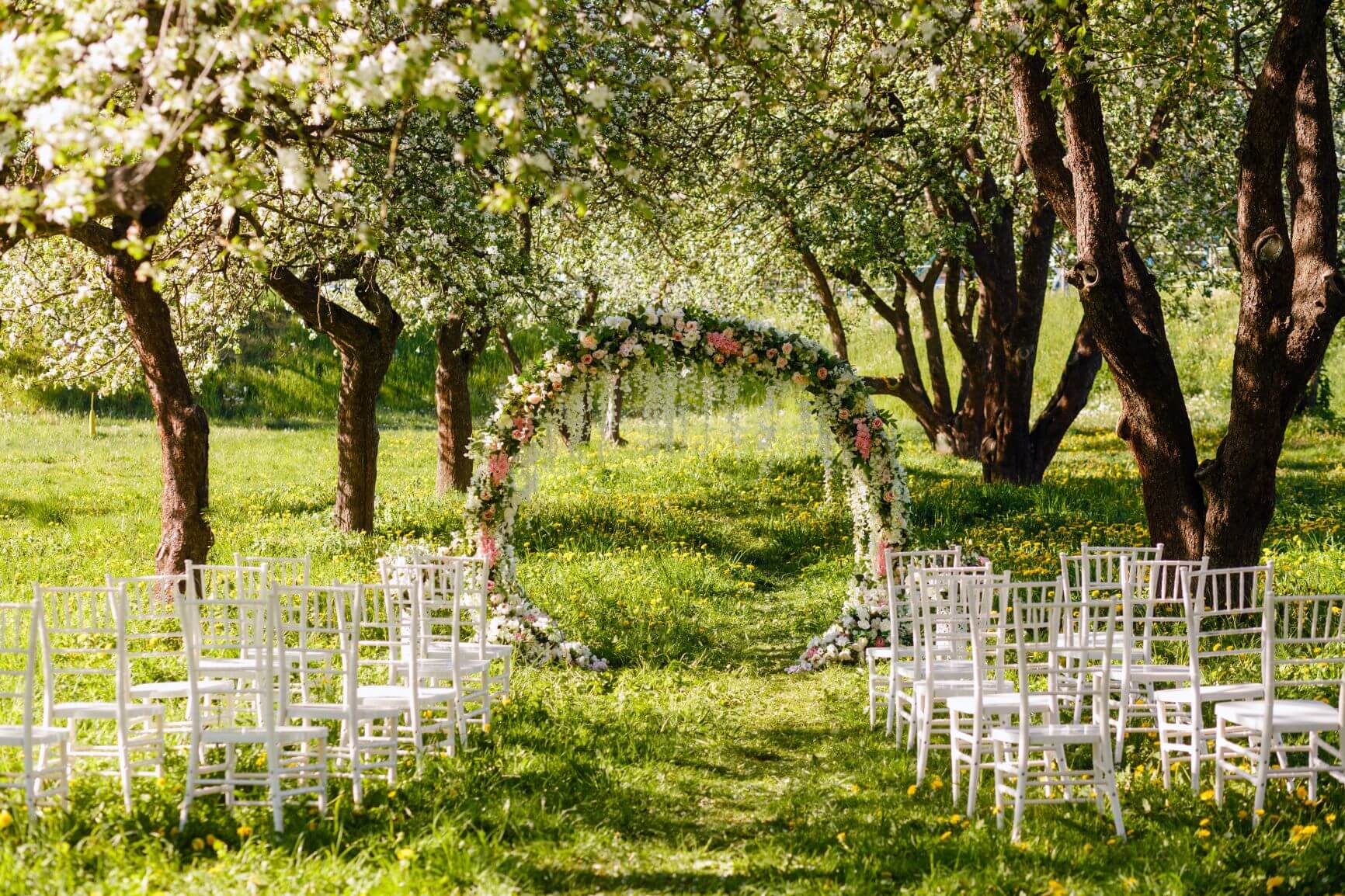 Spring wedding venue
