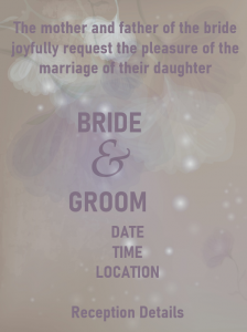 wedding invitation wording example