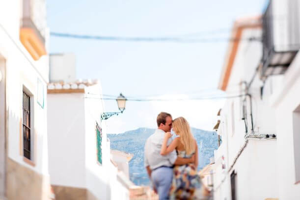 Perfect Luxury Honeymoon Destinations Around the World 1 romantic couple in picturesque rural Denia in Spain
