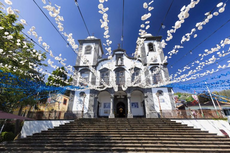 Church of Lady of Monte in Funchal Portugal.